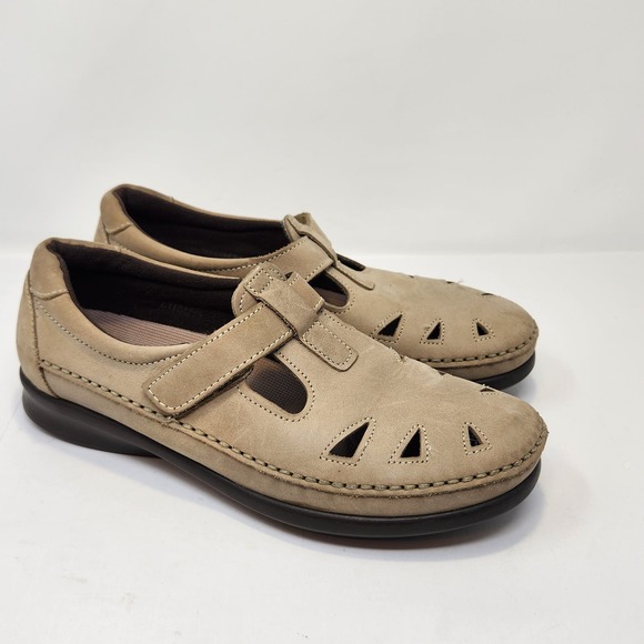 SAS Tripad Comfort Womens Roamer Tan Leather Walking Loafers Shoes Size 8 M - Picture 1 of 10